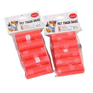 Paquete de 5 Bolsas para Excremento de Perro, Bolsas de Plástico para Desechos de Mascotas, Bolsas Impresas para Excremento de Perro al por Mayor - Product Image 1