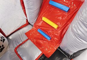 Chó và mèo theo chủ đề lâu đài <span class=keywords><strong>bouncy</strong></span>, lâu đài <span class=keywords><strong>bouncy</strong></span> bơm hơi với Combo Vật nuôi trượt - Product Image 4