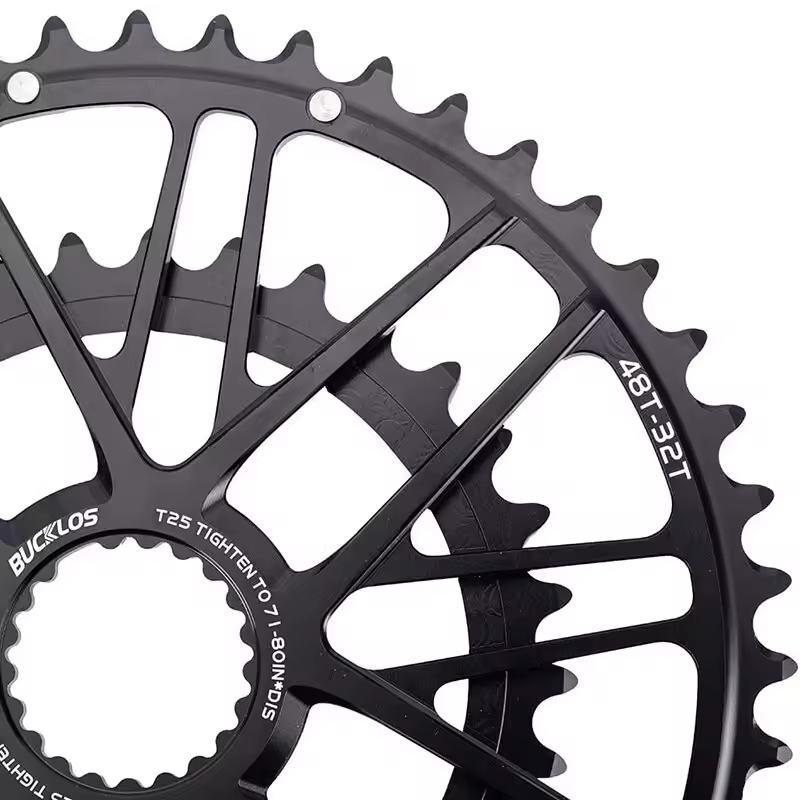 Rotor Q Ring Direct Mount Chainring - 30T Oval Chainring For SRAM BB30 Cranksets, Black