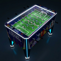 Table de baby-foot commerciale avec monnayeur, effets LED, tableau de scores numérique et graphiques personnalisés