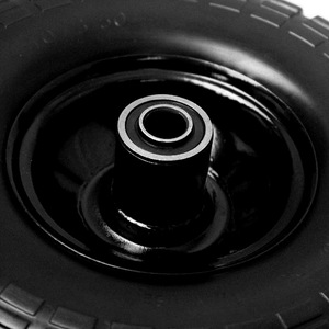 Solid Garden <b>Cart</b> <b>Wheel</b> 410/350-4 PU Foam Tire High Wear Resistant For Tools - Product Image 4