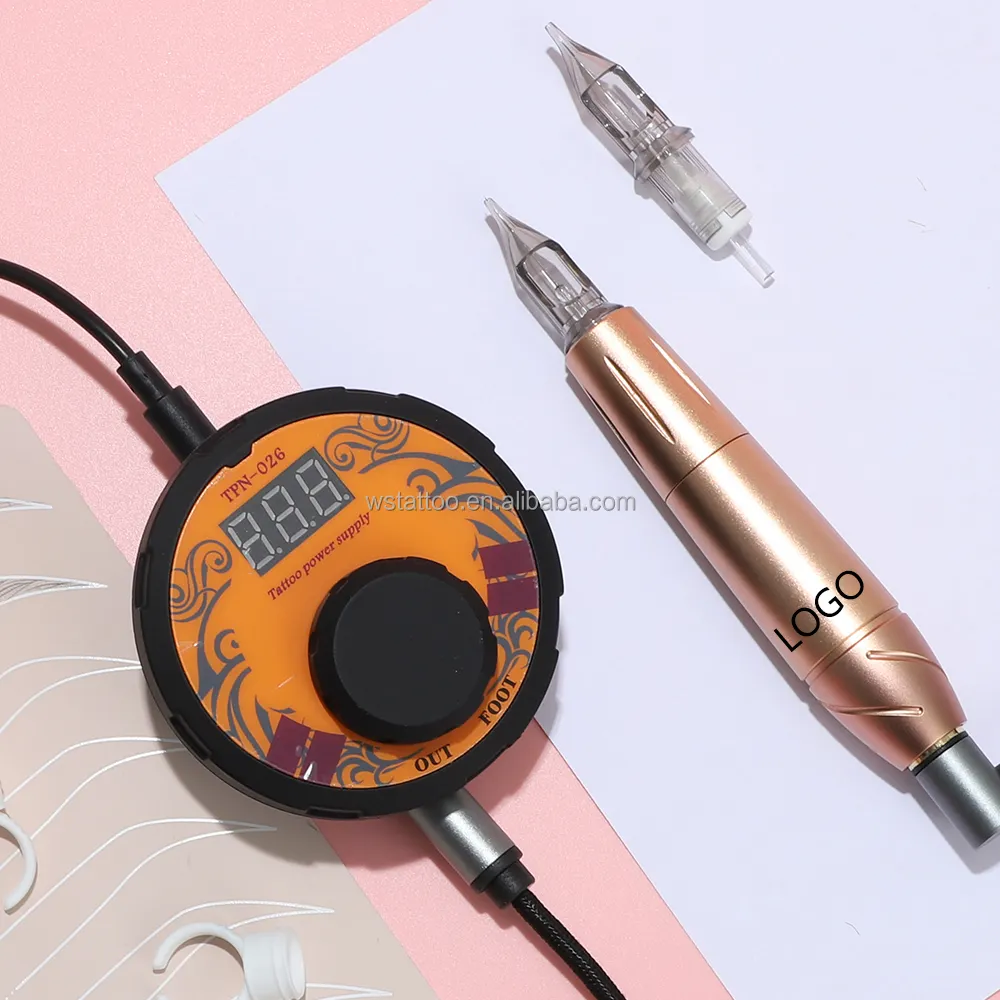 Wenshen Manufacture Cutting Edge Design YD Blink Gold Rose permanent makeuptattoo pen machine For PMU artist