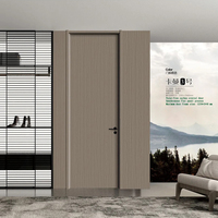 Porte intérieure en bois insonorisée à installation facile, peinte au carbone cristallin, pour bâtiments commerciaux, disponible en gros