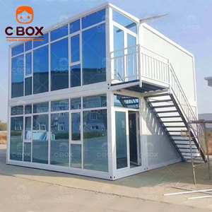 Cbox Prefabricado, Edificio Modular de 2 Pisos con Paneles de Vidrio, Oficina, Hotel, Hospital, Bar, Cafetería, Casa Contenedor - Product Image 2