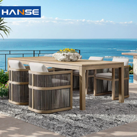 Ensemble de jardin unique Mobilier d'extérieur Ensemble de chaises de jardin en métal Ensemble de table basse pour café