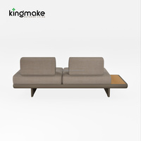 Canapé d'angle en L sur mesure pour villa, jardin, salon, patio – Ensemble de canapés modulaires avec coussins – Mobilier d'extérieur
