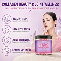 Gummies de collagène OEM, suppléments de beauté à marque privée, gummies de collagène à la biotine et à la vitamine C pour les cheveux, la peau et les ongles