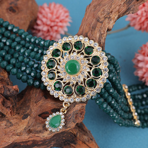 Nouveau Design <span class=keywords><strong>Collier</strong></span> de Perles Colorées Style <span class=keywords><strong>Marocain</strong></span> Tissé à la Main pour Femme, Idéal Robe de Mariée - Product Image 5