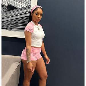 Completo Yoga <span class=keywords><strong>Aderente</strong></span>, <span class=keywords><strong>Tuta</strong></span> Elastica a Vita Alta per Fitness, Set da Corsa e Allenamento per Donne - Product Image 2