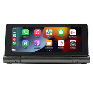 Bqcc 6.86 "IPS gấp HD màn hình không dây Carplay Android <span class=keywords><strong>Auto</strong></span> GPS navigation video Bảng điều khiển gương Monitor xe media player - Product Image 2