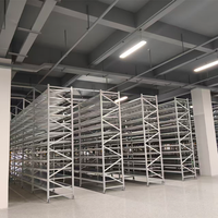 Système de rayonnage pour usine de fabrication avec poutre réglable à plusieurs niveaux