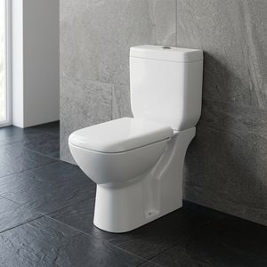 Conjunto de Inodoro y Lavabo de Cerámica de Dos Piezas Económico de Fábrica Chaozhou con Doble Descarga y Sifón en P o S - Product Image 4