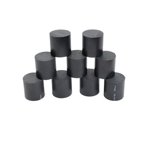Barre en nylon renforcé Gell PA66GF30 de 1000 mm, ronde, noire, haute résistance, fibre solide pour usage industriel - Product Image 5