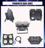 BAIQI 4 Yeux 450W DMX512 Projecteur LED Par COB RGBW 4-en-1 pour Scène, Club, DJ, Lumière de Scène en Aluminium, Projecteur de Public