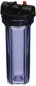 High Pressure 10" Inch Filter Housing Household Water Purifier clear and Brass <b>Port</b> - Product Image 4