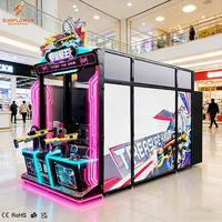 Machine de jeu d'arcade de tir à pistolet optique à monnayeur pour 1-2 joueurs, avec écran LCD HD et affichage instantané des scores, pour parcs d'attractions et usines