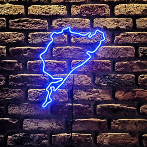 Mapa de regalo único personalizado, <span class=keywords><strong>Led</strong></span> letrero de neón, circuito, pista de carreras, letreros de neón, Carteles de neón para arte de pared de habitación, decoración del hogar - Product Image 2