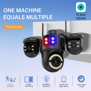 Caméra de surveillance WiFi ICSEE à 3 objectifs, résistante aux intempéries, pour extérieur et intérieur, avec alarme et interphone vocal - Product Image 5