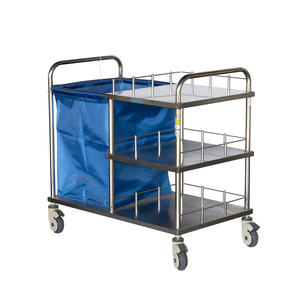 HOChey <span class=keywords><strong>รถ</strong></span>เข็น<span class=keywords><strong>พยาบาล</strong></span>สแตนเลส304ทนทานกันน้ำกระเป๋าออกซ์ฟอร์ดเครื่องมือทางการแพทย์รถเข็นพยาบาล - Product Image 5