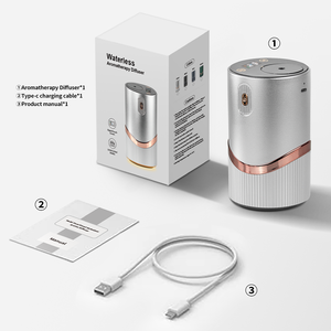 20ml Large Capacity Rechargeable <b>Fragrance</b> Air Aluminium Aroma <b>Diffuser</b> Battery Operated Waterless for <b>Car</b> - Product Image 6