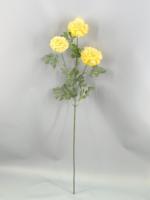 Ranunculus Buatan Realistis 70cm 3 Kepala Buatan Tangan Tahan Lama untuk Dekorasi Rumah Ruang Tamu Paskah Hari Valentine