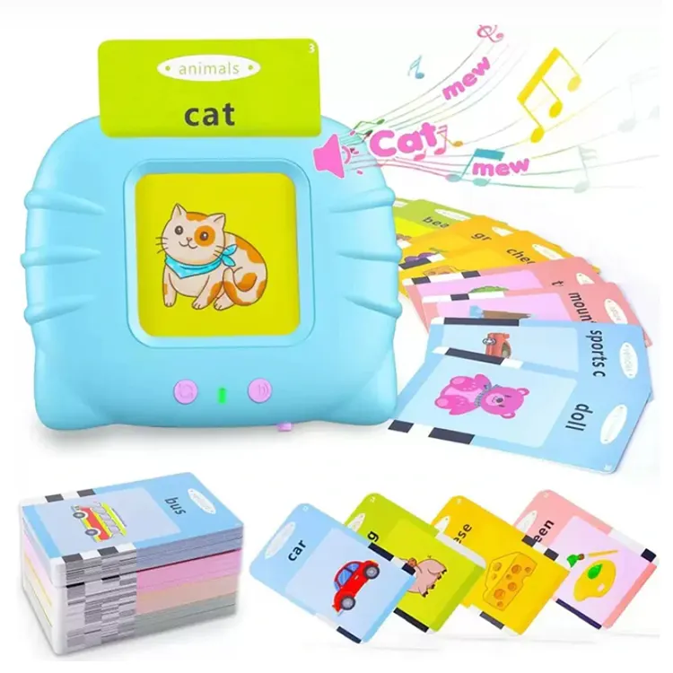 112 Pcs Electric Arabic&English Education Card Reader Enlightenment Talking Flash Card Machine For Kids Education