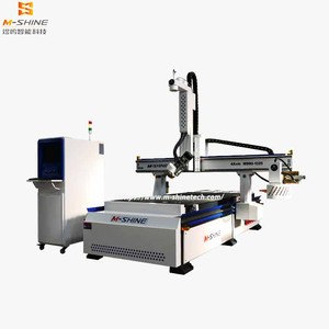 Machine de découpe de bois MDF avec tête oscillante à 4 axes, 1300*2500*500mm, machine de gravure CNC pour le travail du bois - Product Image 1