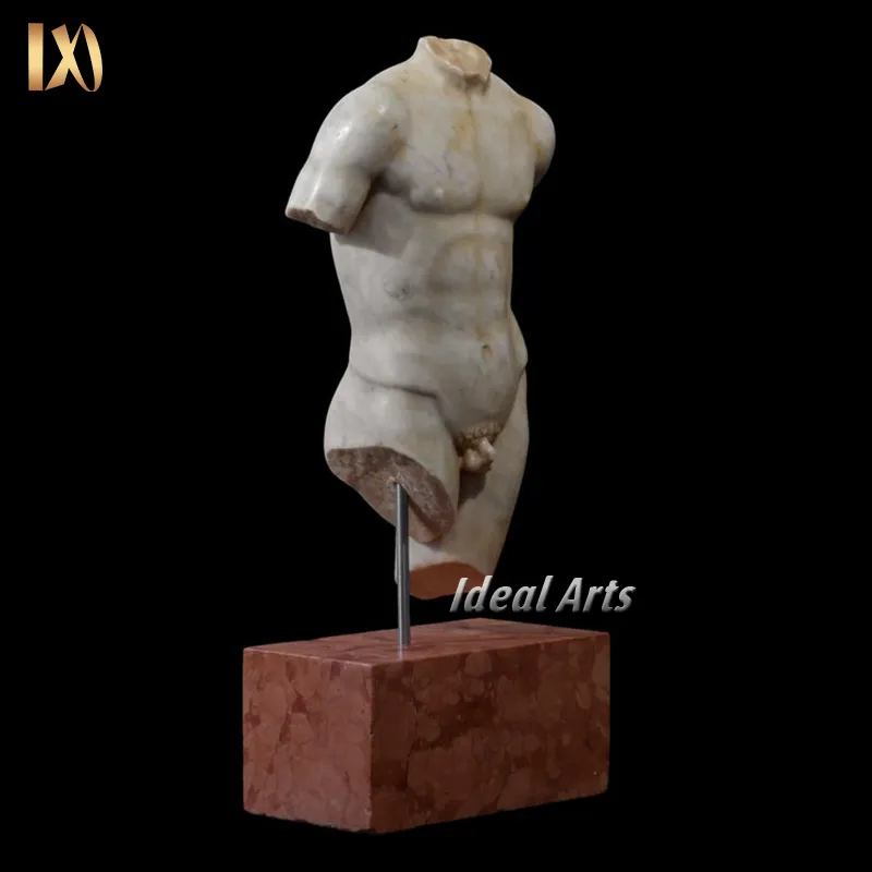 Ideal Arts Custom Design vintage naked marble torso bust Sculpture