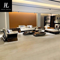 Table basse de luxe en pierre, nouvelle table basse rectangulaire en marbre naturel, design original et artistique, haute esthétique