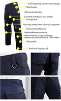Tenue de Combat Tactique d'Extérieur : Chemise et Pantalon Camouflage Bleu Foncé – Fabricant de Vêtements Professionnels