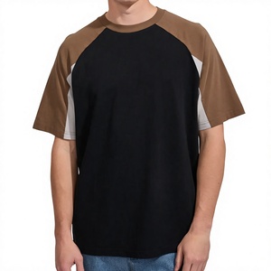 T-shirt décontracté pour homme, col rond, en polyester/coton, séchage rapide, confortable, de haute qualité, coupe ajustée, uni et lavé - Product Image 1