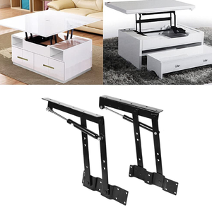 Herrajes metálicos para muebles, mecanismo de mesa superior de Elevación plegable que ahorra espacio, transforma la mesa de centro en comedor para uso al aire libre - Product Image 6