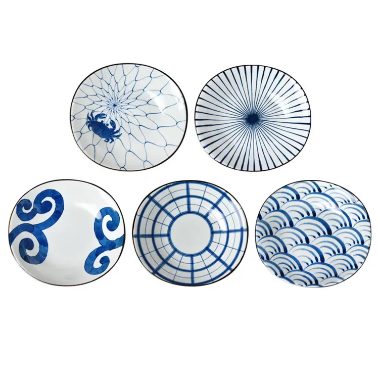 Harmony High Quality Wholesale Vintage Style Plates Japanese Restaurant Dishes For Party Sushi Dishes And Plates