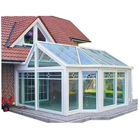 Serre de maison en verre de jardin, serre préfabriquée