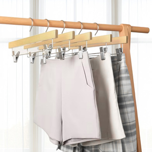 Vendita calda gonna regolabile Pant Hangers clip per guardaroba negozi di vestiti alberghi supermercati abbigliamento uomo - Product Image 6