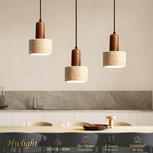Lampes de salle à manger 005, style <span class=keywords><strong>japonais</strong></span> nordique, luminaire suspendu de luxe, lampe suspendue de chevet pour chambre à coucher, bois naturel, <span class=keywords><strong>pierre</strong></span> - Product Image 1