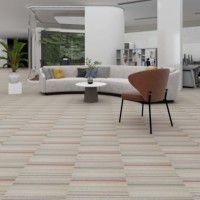 Moderne Jacquard-Teppichfliesen aus Nylon, gepolstert, 50x50 rechteckig, für Hotel, Wohnzimmer, Büro, Boden