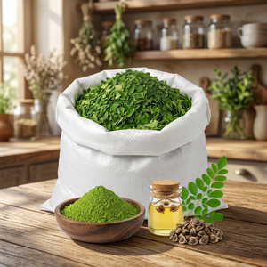 Extrait de feuilles de Moringa en poudre verte, qualité alimentaire, superaliment, supplément, export en vrac FOB Bénin - Product Image 2