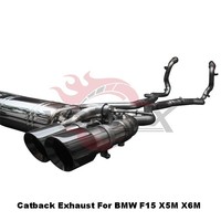 Système d'échappement complet Vortex SS304 pour BMW X5M F85 X6M F86 4.4T, silencieux Valvetronic Catback avec kit de collecteur à haut débit