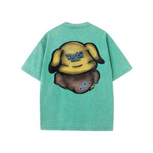 เสื้อยืดผ้าฝ้าย100% สำหรับผู้ชายสั่งทำพิมพ์ลายเสื้อยืดผ้าฝ้ายแท้ย้อนยุค - Product Image 6