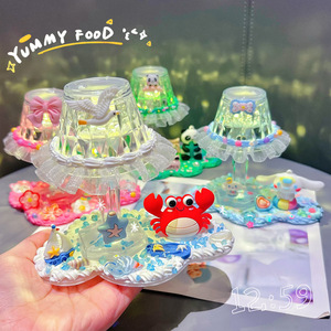 Kit de bricolage créatif pour enfants de 4 à 6 ans : Lampe décorative en carton et plastique avec colle créative, jouet fait main pour filles - Product Image 2