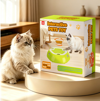 Juguete Interactivo para Gatos con Velocidad Ajustable y Salidas Aleatorias, Juguete Inteligente para Mascotas