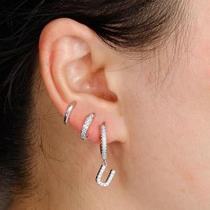 Gold Statement Earrings Innovative Exclusive Design Protection Affordable Ramadan Eid Gift <b>Hinged</b> Bangle Structure Non-magnetic - Product Image 5