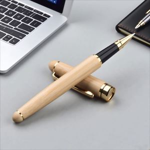 Wholesale Custom PS-20250821-03 Custom Logo Bamboo Ballpoint <b>Pen</b> 0.5mm Writing Width Multicolour Promotional Fashion - Product Image 2
