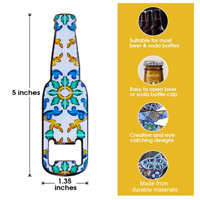 Ouvre-bouteille en métal en forme de bouteille de boisson époxy, nouveau design personnalisé logo ouvre-bière personnalisé