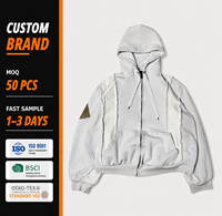 Ventes en gros de sweats à capuche pour hommes, à cordon de serrage, multi-poches, surdimensionnés, avec impression personnalisée