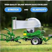 New Zealand Outdoor Verwenden Sie die anaerobe Silage Runde Verkauf für Mini Heuballen Kunststoff Ballen Wrap 500mm 1800x25 Mikron