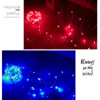 Prop pernikahan LED kawat tembaga tali lampu kreatif lampu jalan memimpin latar belakang Natal dekorasi tali lampu