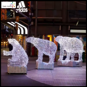 Vente flash : Décoration de Noël extérieure LED motif grand ours lumineux 2026 2027 - Product Image 5