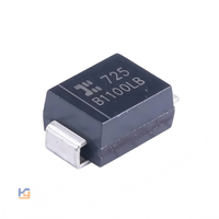 Diode Schottky B1100LB-13-F SMB (DO-214AA) 100V 1A à faible tension de sortie, redresseur à commutation rapide, diode SMD originale en stock